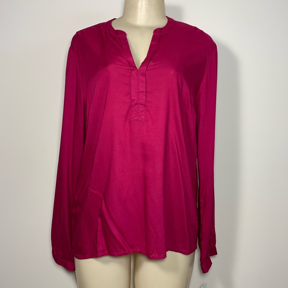 NWT Tommy Hilfiger Women’s Long Sleeve Blouse Sz L